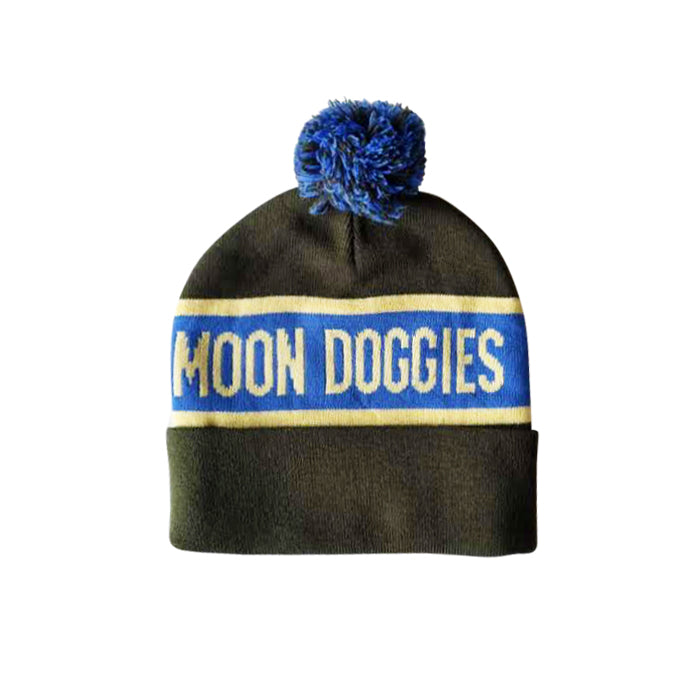 Moon Doggies Green/Blue Beanie