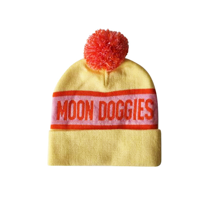 Moon Doggies Yellow/Pink Beanie
