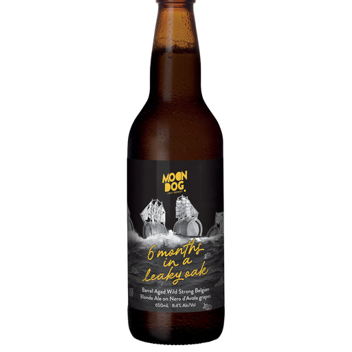 6 Months In A Leaky Oak Barrel Aged Wild Strong Belgian Blonde Ale